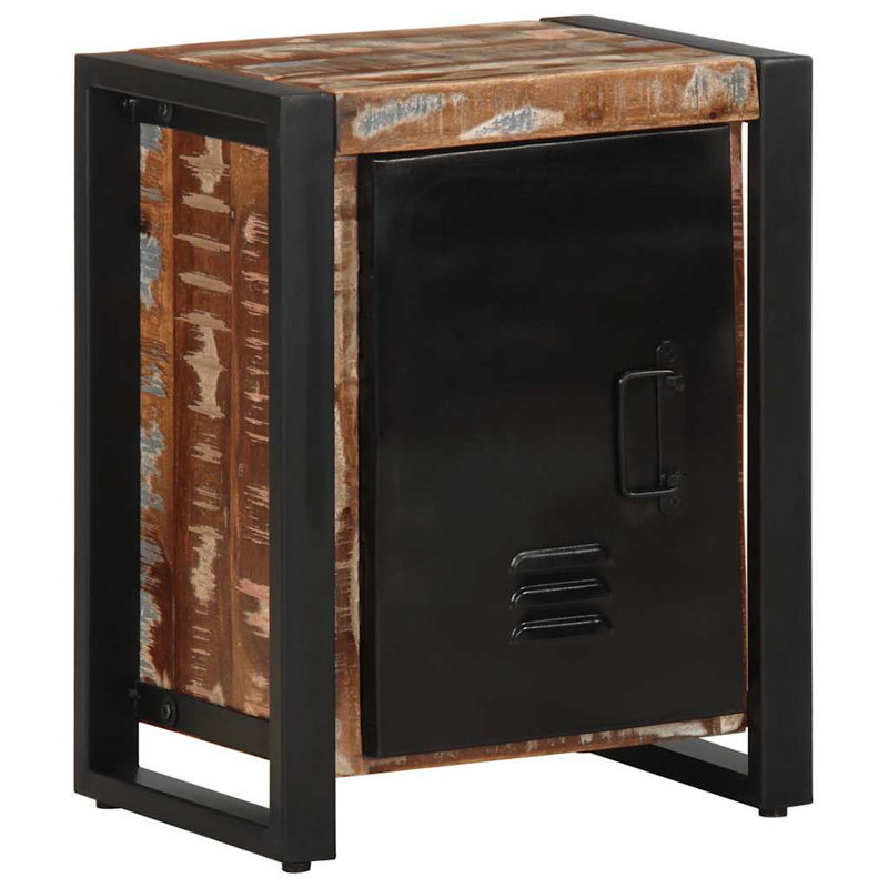 Amileo 40cm W Iron Bedside Table