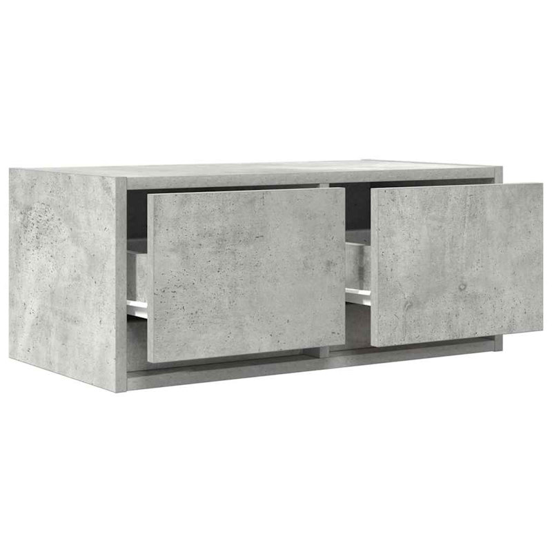 TV Cabinet 31x25.5 Cm Engineered Wood, Concrete Grey, 60 cm
