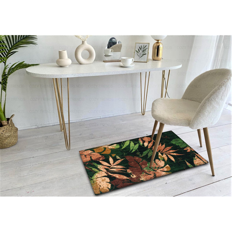 Tapis anti-fatigue Aleise, Noir / rouge / vert
