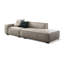 Coussin de canapé modulaire en cuir blanc