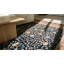 Tapis bleu marine antique Art Deco