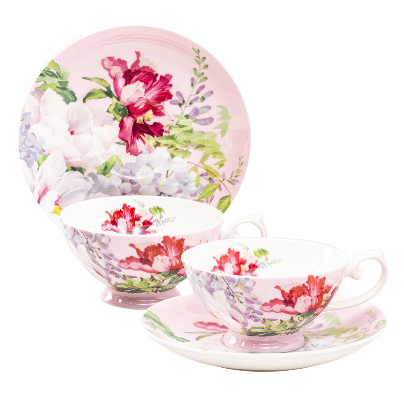 Bone China Teacup and Saucer