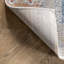 Tapis géométrique bleu / orange / beige Eggleston-2040020598