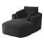 Très grand fauteuil inclinable en velours côtelé-2027066277