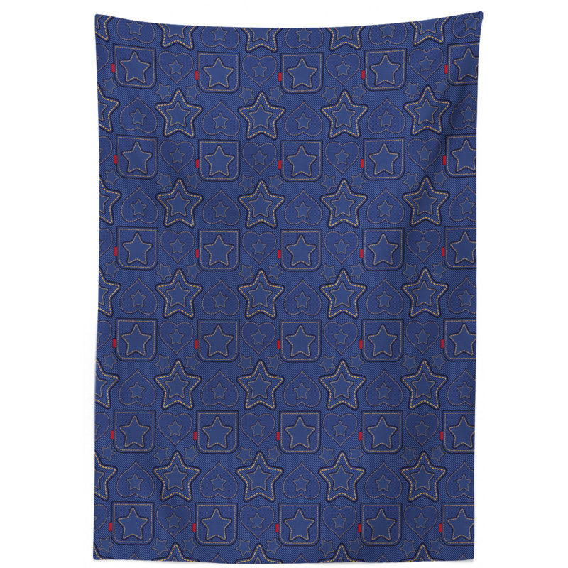 Star Dining Room Kitchen Tablecloth, 84" L x 60" W