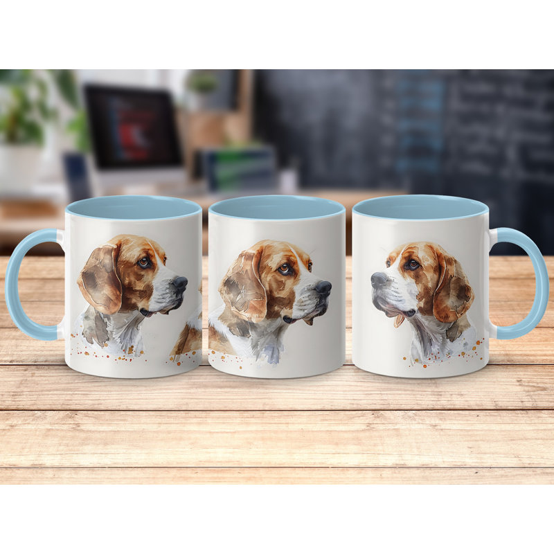 Ceramic Coffee Mug, Light Blue