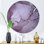 Encre de marbre mauve et grise mauve - art mural moderne en métal