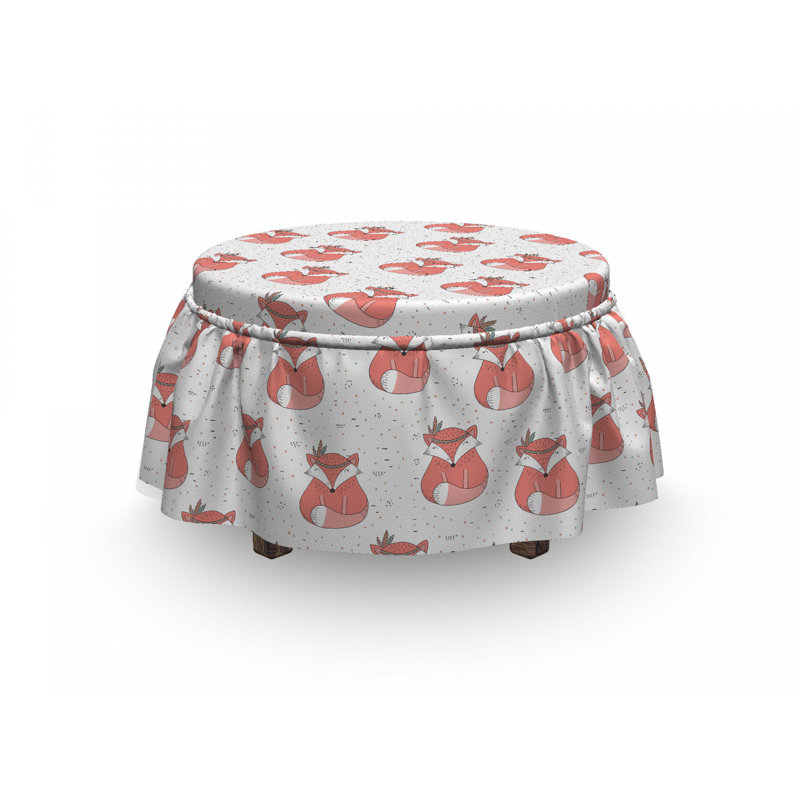 Box Cushion Ottoman Slipcover
