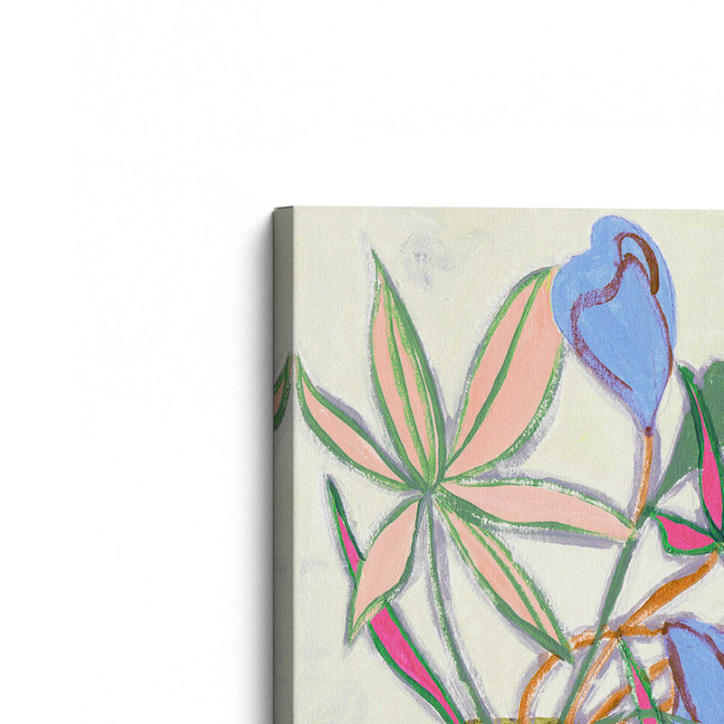 «Patchwork Vibrance II» par Melissa Wang, reproduction d'art sur toile, Toile tendue, Does Not Apply, H 16 po x l 12 po