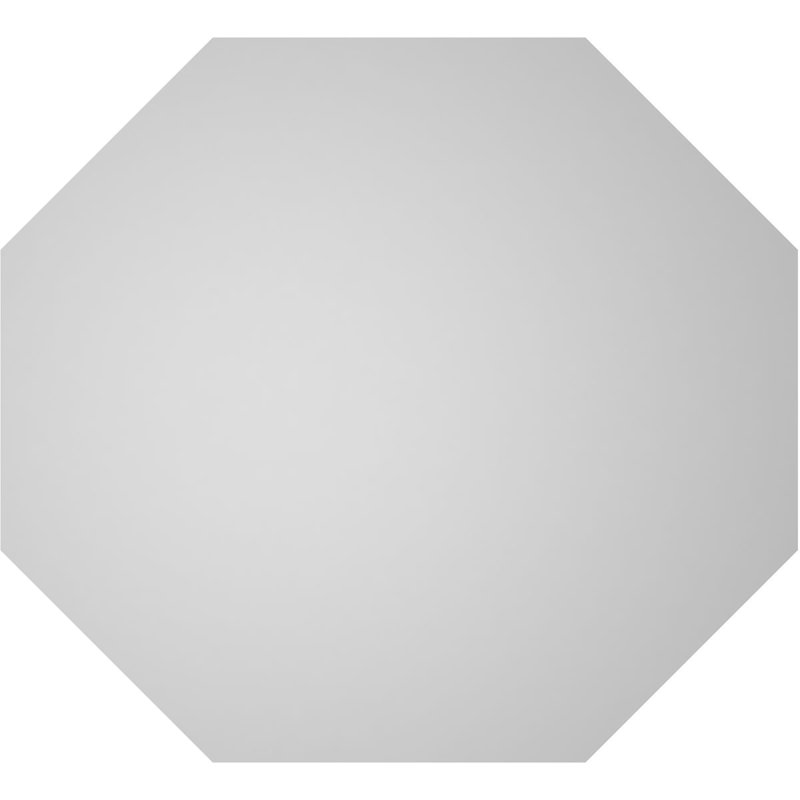 Évent horizontal gondole allongé en surface octogonal Signature, 20" H x 22" W x 1" D