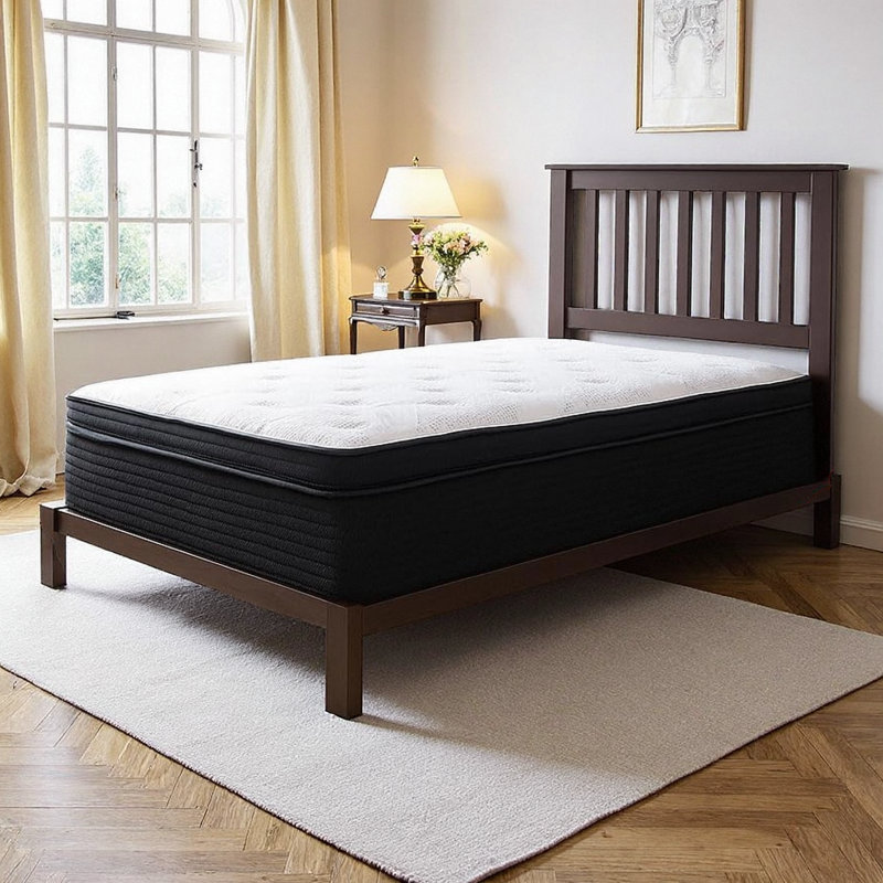 Matelas très moelleux hybride LUMERIS de 13 po avec ressorts ensachés, support zoné et mousse CertiPUR-US - luxueux soulagement de la pression