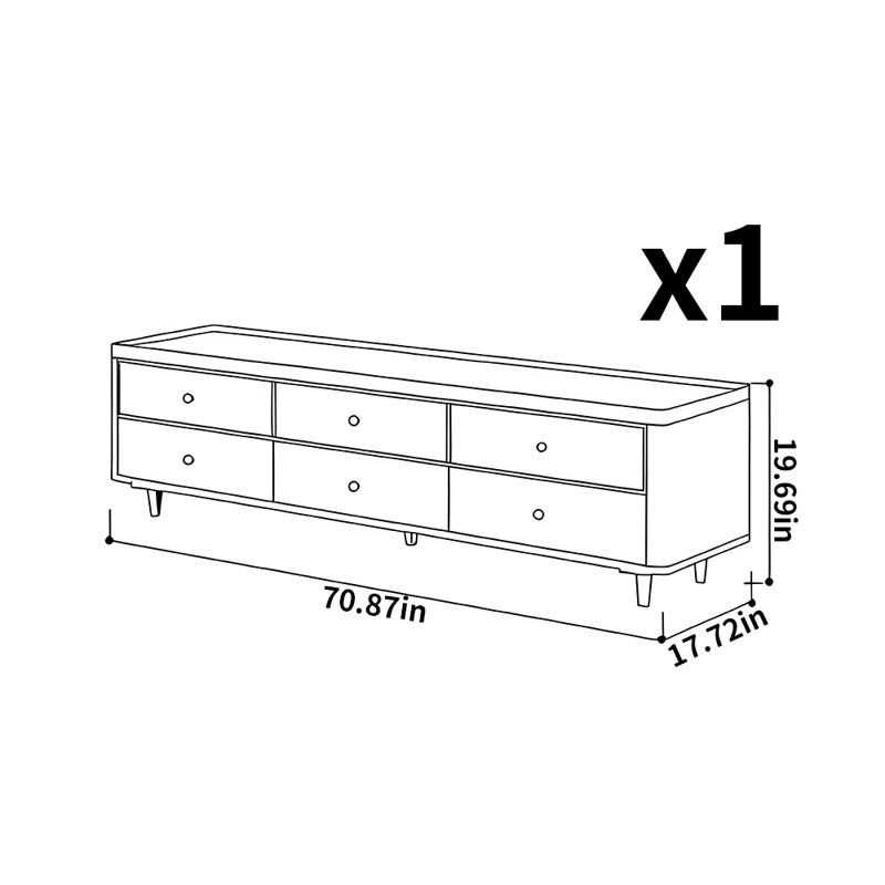 Minimalist style TV stand
