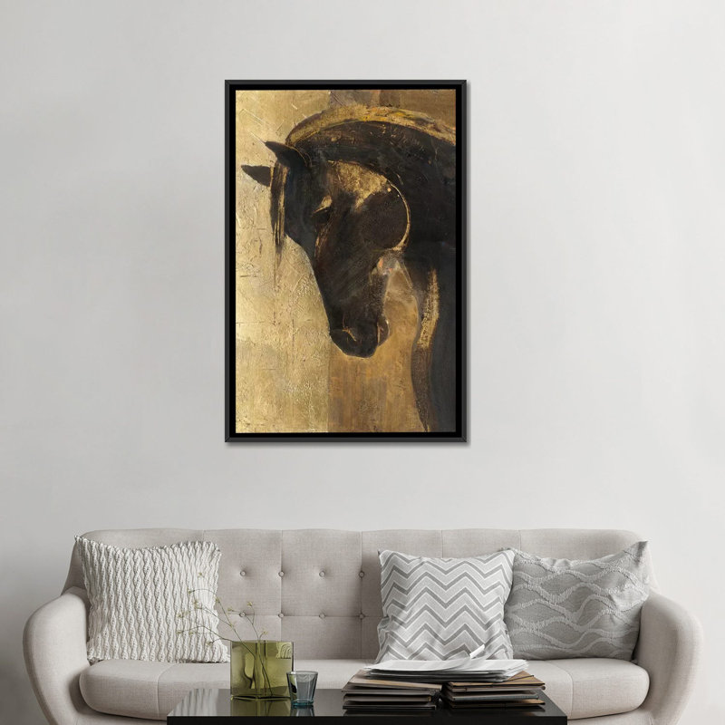 " Trojan Horse II.A " by Albena Hristova, Black Framed Canvas, 26" H x 18" W x 1.5" D