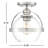 Longmeadow 1 - Light 9.38'' Simple Globe Semi Flush Mount in Satin Nickel-781945159