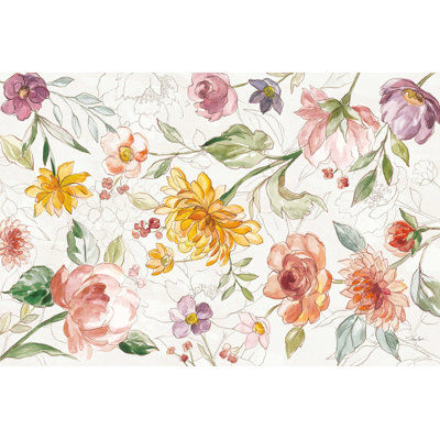«August Blooms IV» par Silvia Vassileva, reproduction sur toile tendue