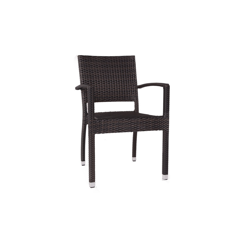 Hailee 6 - Person Wicker Patio Dining Set with Rectangular Table , Cushions Included
