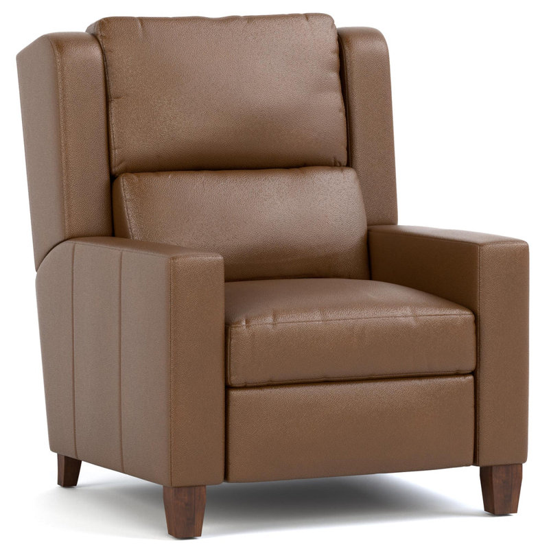 Woodlands Track Arm Manual Recliner, Selvano Bark, Manual - Push Back