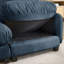 Canapé quatre places avec pouf, canapé moderne en chenille douce pour salon, appartement-420108151