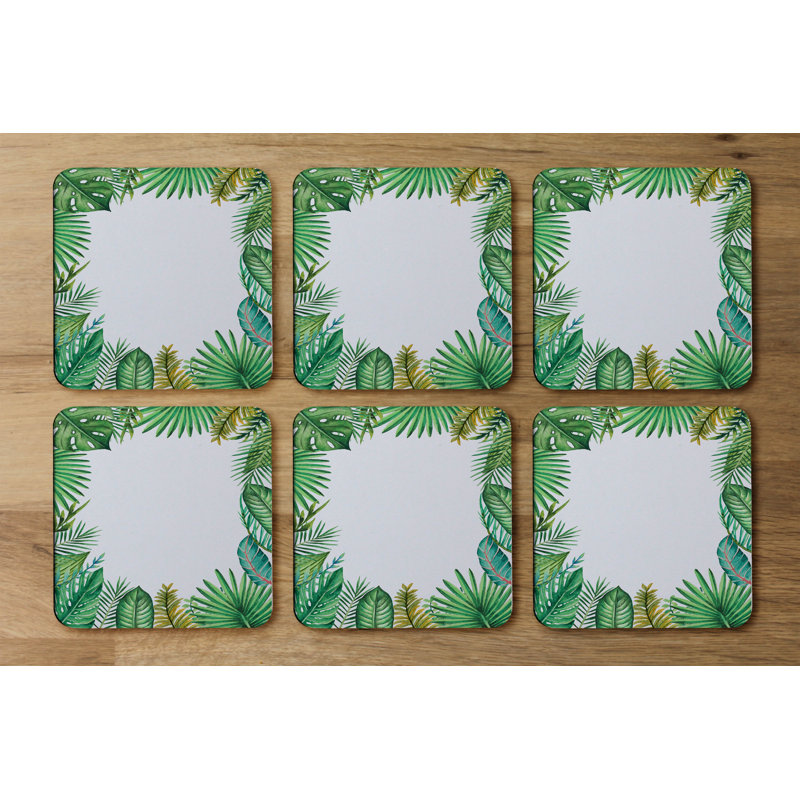Square 6 Piece Coaster Set