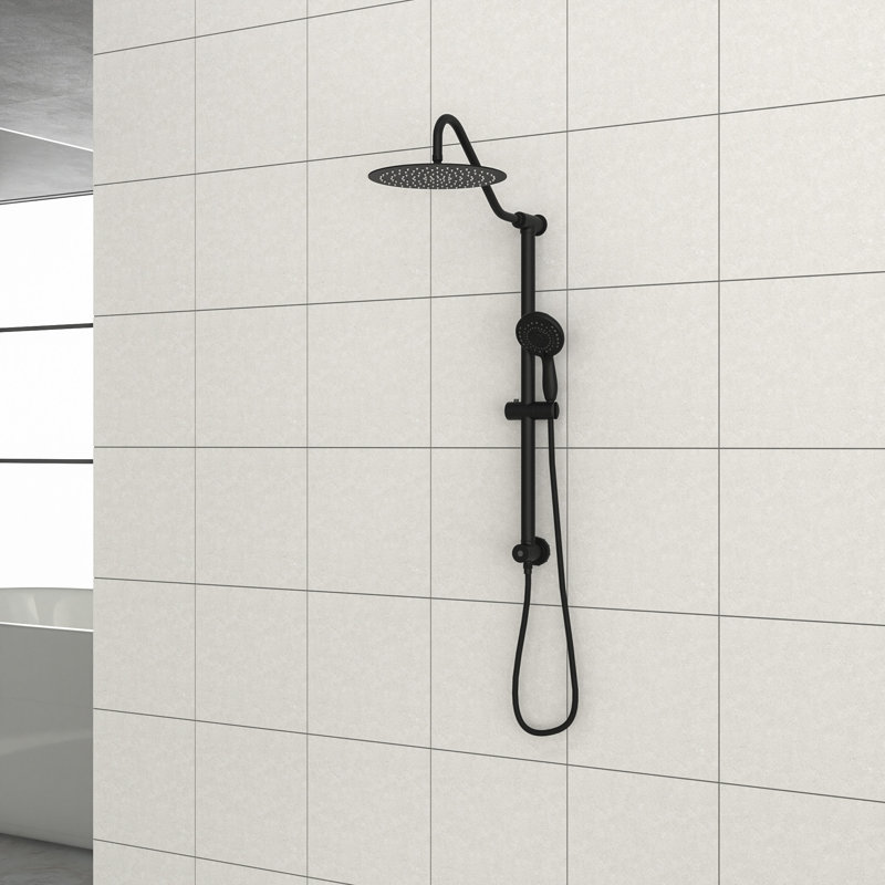 Complete Shower System, Matte Black