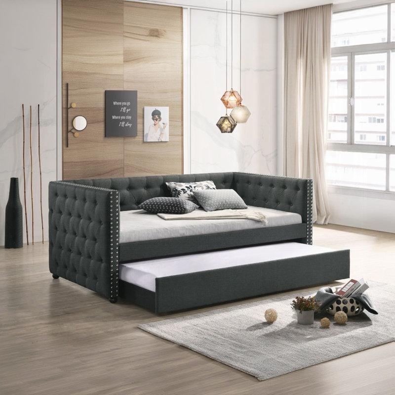 Lit de jour Romona avec couchette, Lit simple