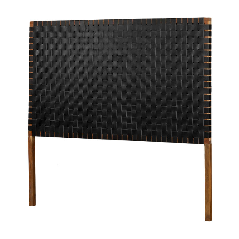 Balka Solid Wood Headboard, Matte Black