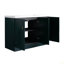 Lavabo de salle de bain autoportant en résine 48 po et 3 portes d'armoire à fermeture en douceur (emballage KD)-117193710-117193713