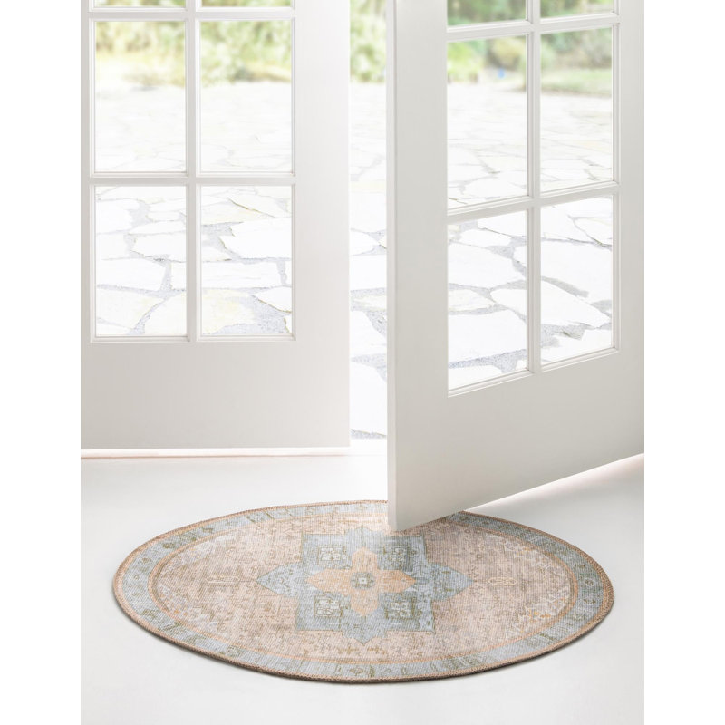 Oppie Geometric Indoor Rug, Oval 2' x 3'1"