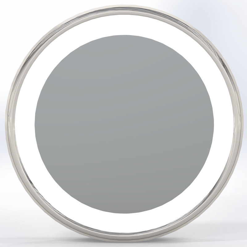 Lentille optionnelle pour miroir lumineux Neo Modern, Nickel poli