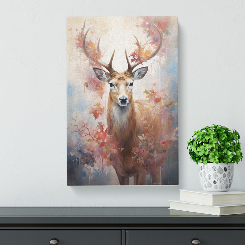 Deer Realism - Print, 50cm H x 35cm W x 3cm D