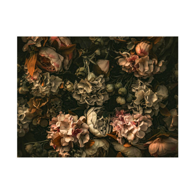 Impression florale foncée sur toile par Incado