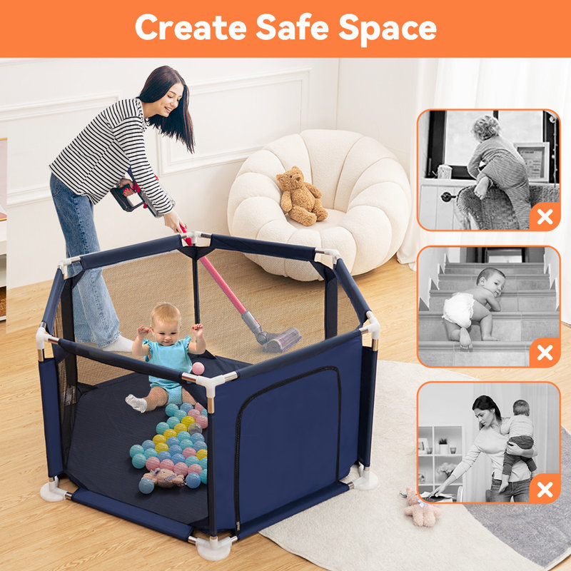 Centre d'activités pour enfants intérieur et extérieur 49 po, Bleu