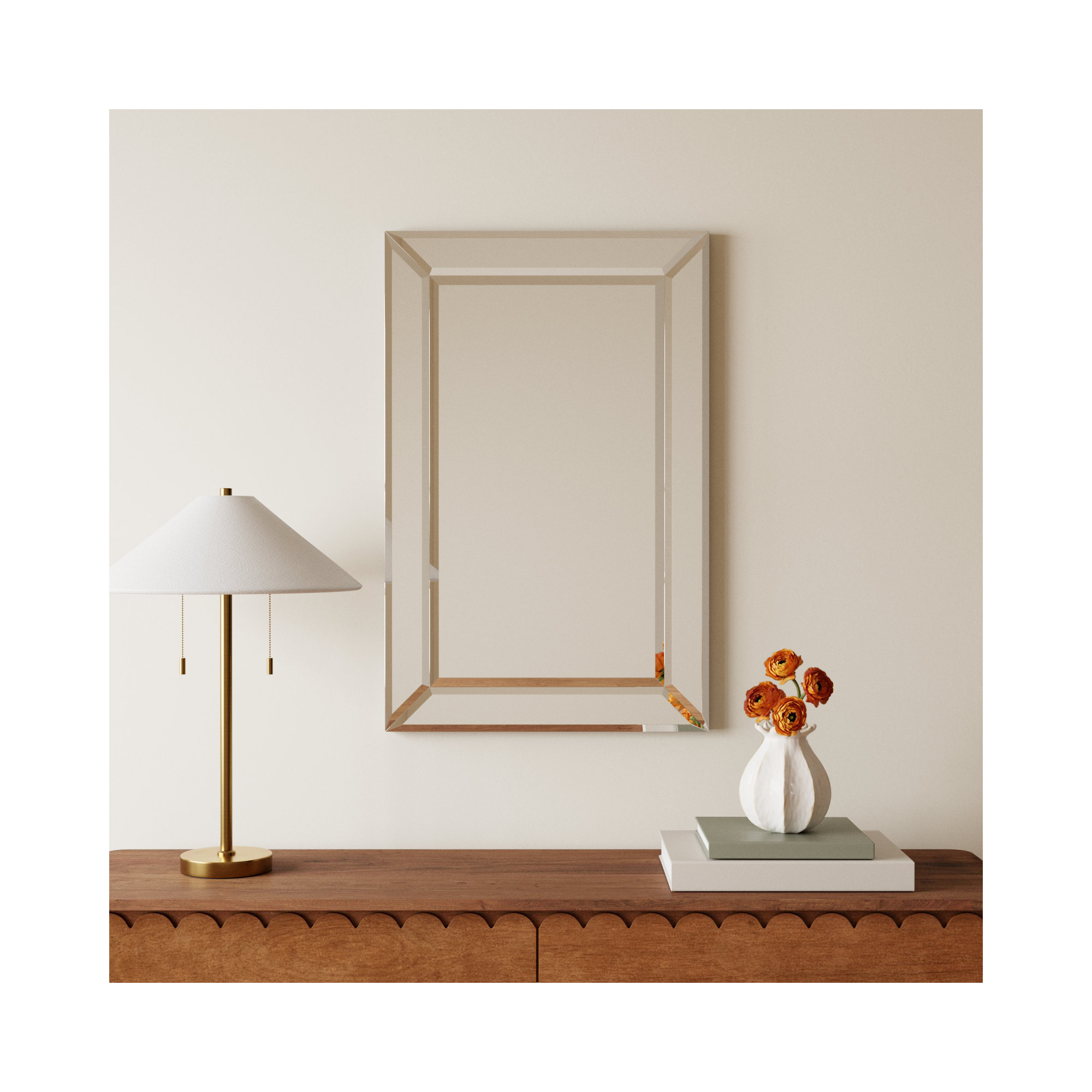 Catima Wall Mirror, 34" x 22", Set of 1