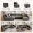 Kandle Velvet Upholstered Chaise Sectional-540480589