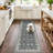 Non Slip for Hallways,Washable Hallway Rug,Long Ultra Soft Kitchen Rug,Non Shedding Accent Farmhouse Rugs (Black)-833489630