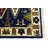 Katzue Geometric Handmade Runner 2'7 x 7'11 Wool Area Rug Navy Blue
