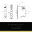 Emtek Privacy Interior Mortise w/ Arts & Crafts Rosette & Cortina Lever-1974814861