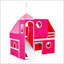 Lit mezzanine simple avec glissoire, tente rose et tour pour enfants - Design amusant et fonctionnel