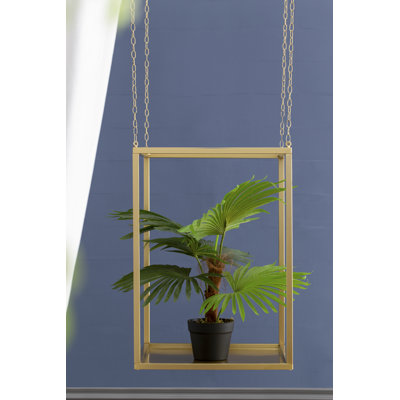 Golden Iron Hanging Stand With Chains