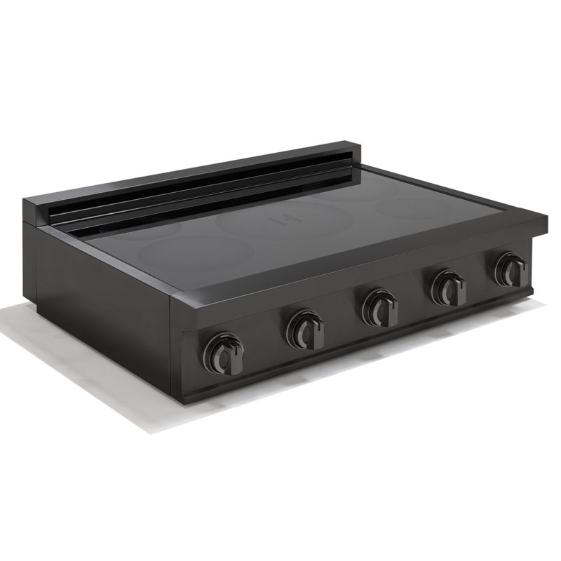 36″ Induction Range CookTop — Black Stainless Steel, With a Lifetime Warranty by Induction Hardware, Black