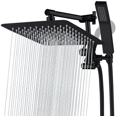 10 Inch All Metal Rain Dual Shower Head
