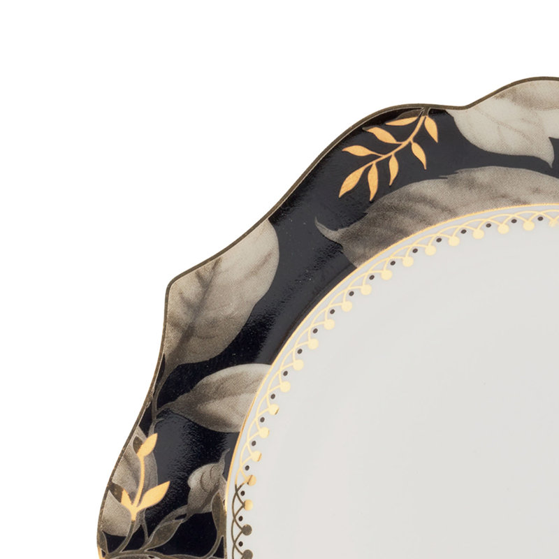 Assiette à pain en porcelaine tendre 6 po Rackley Rose
