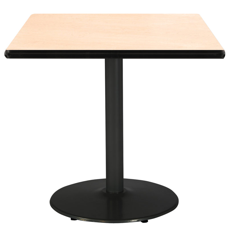 Dining room table Mode Breakroom, Lin frais, H 29 po x L 42 po x l 42 po, Noir