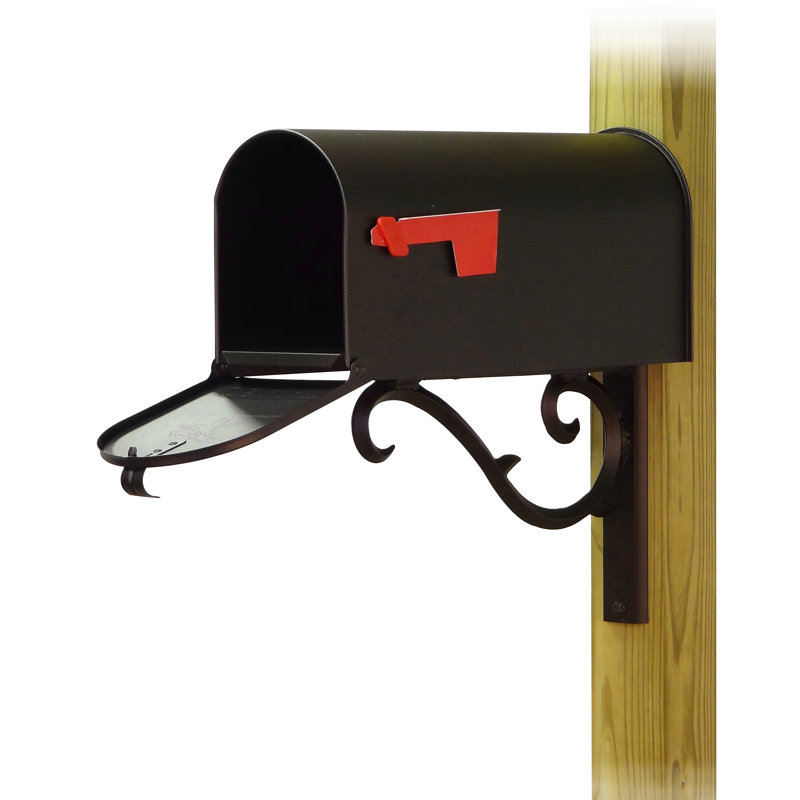 Boîte aux lettres de poteau en acier standard trottoir