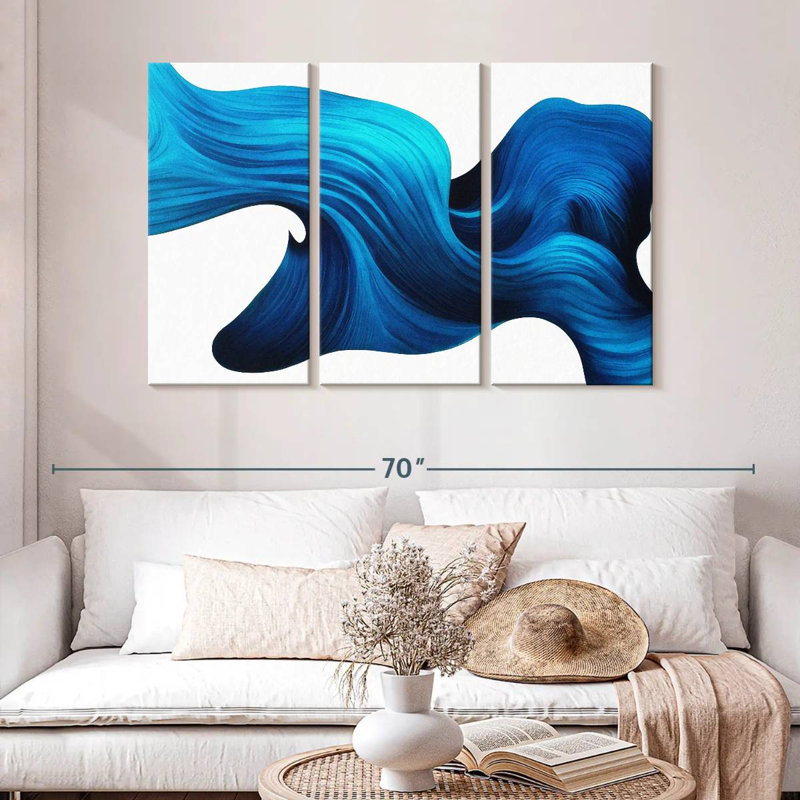 Avery Abstract Flowing Wave, 32" H x 50" W