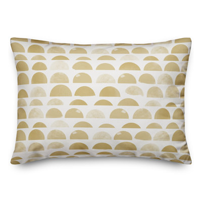 Housse et insert de coussin rectangulaire extérieur demi-cercles 17