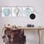 "Clam & Conch Watercolors", ensemble de 3 toiles murales par Christine Zalewski