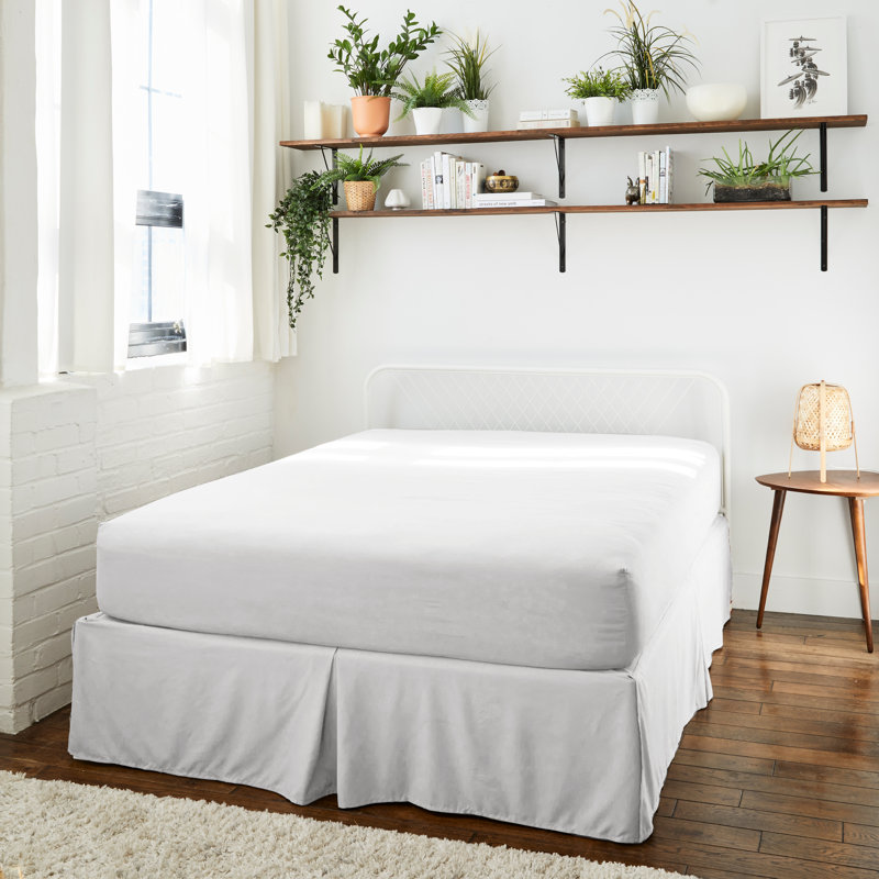 Bambou vivant en rayonne de bambou confort et drap-housse doux seulement, couleur beige, taille simple, Drap-housse grand