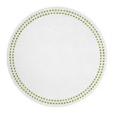 Pearls Vinyl Round Placemats