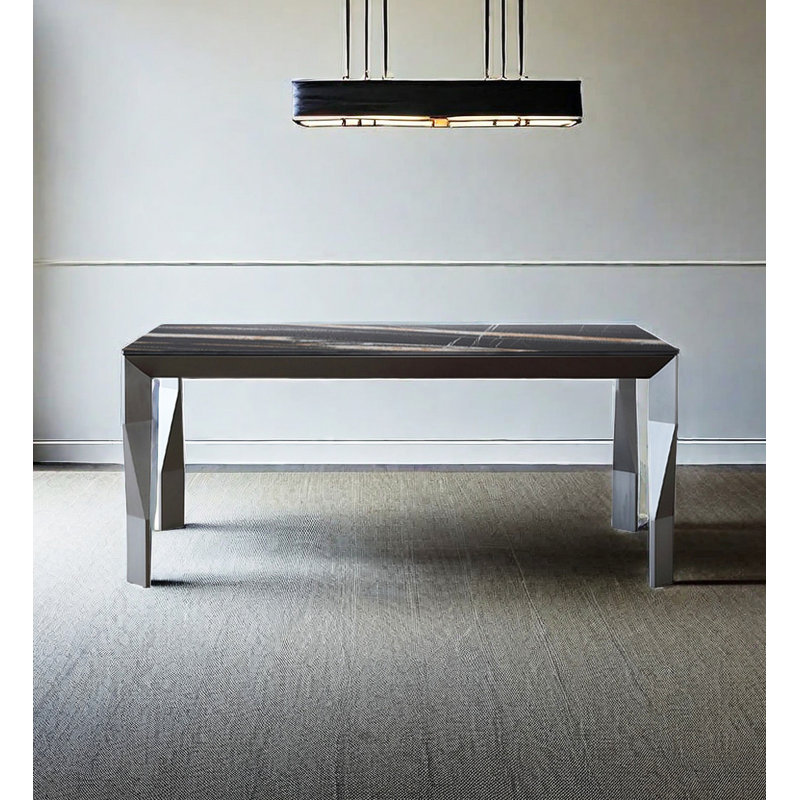 Table de salle à manger simple et moderne, H 29,53 po x L 62,99 po x l 31,5 po
